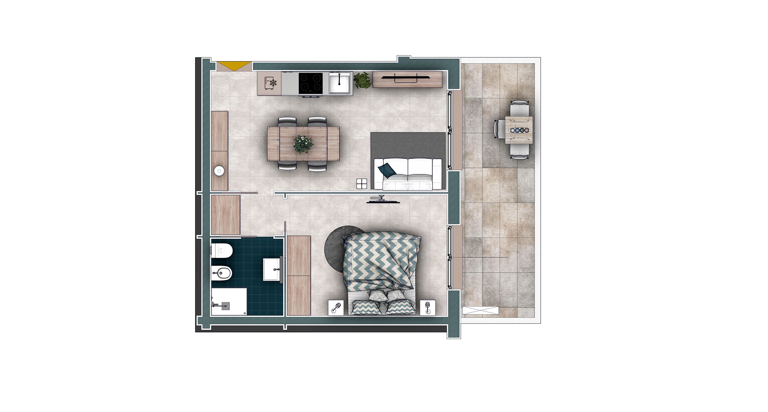 CASA C Scala A Interno 8 | Venti di Mare | AgeCASA Nuove Costruzioni